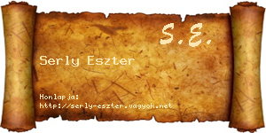 Serly Eszter névjegykártya